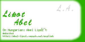 lipot abel business card